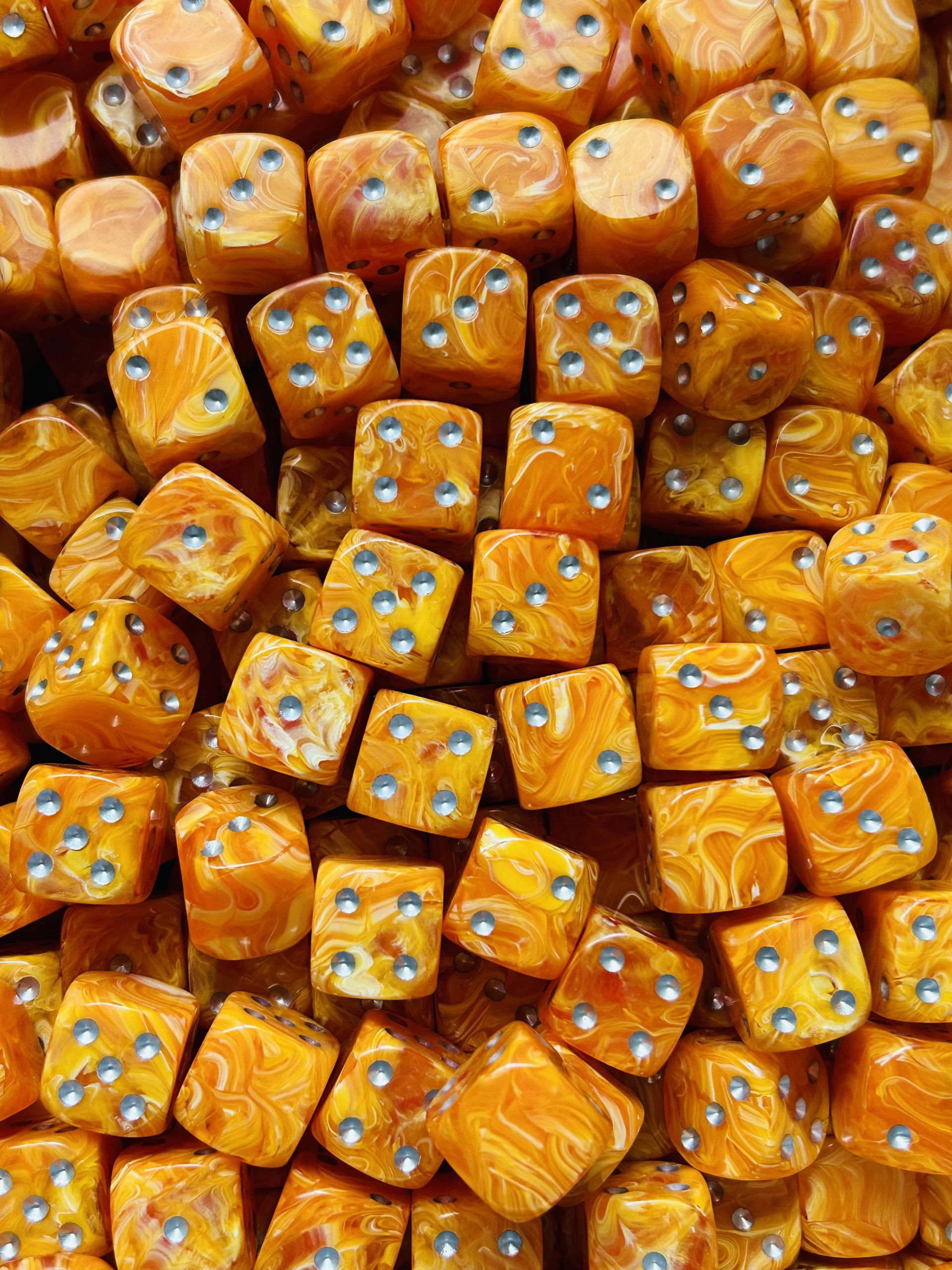 Orange & White