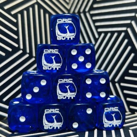 Orcbutt Blue 16mm dice set